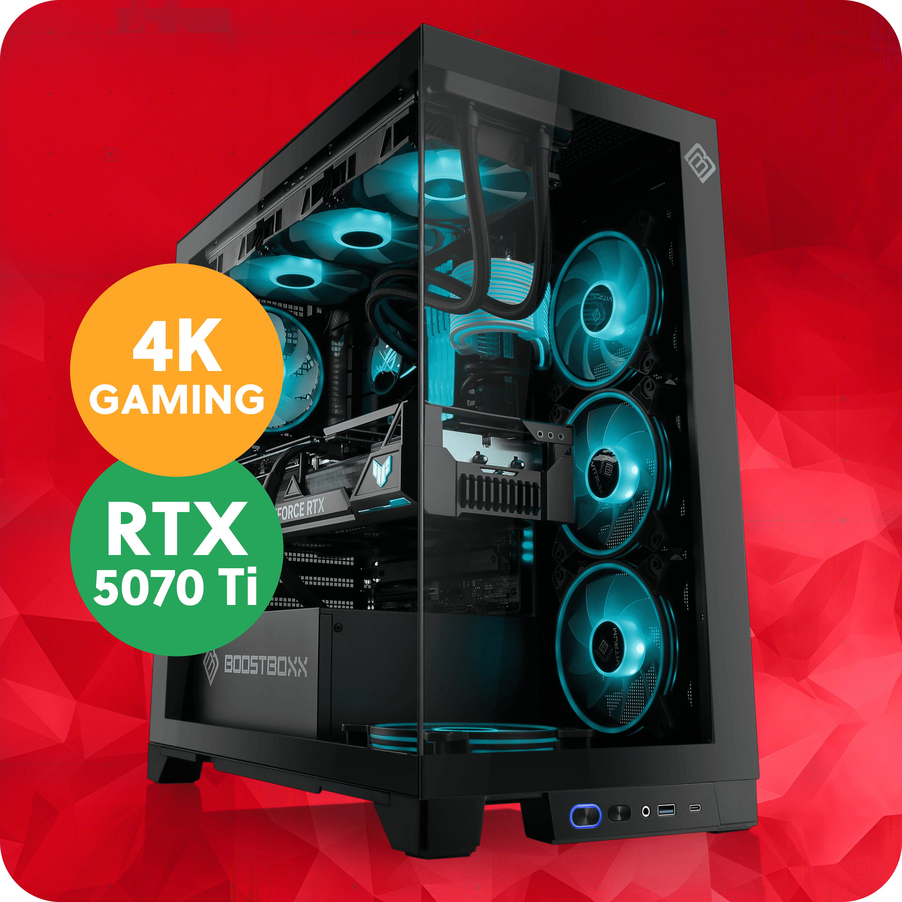 GameStar PC NEON S – AMD Ryzen 7 7800X3D, RTX 5070 Ti, 64 GB RAM, 2000 ...